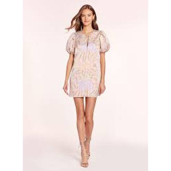 Amanda Uprichard Fame Dress Optic Print  Mini XS NWT - Picture 1 of 8